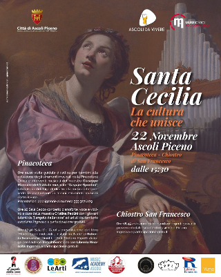 Ascoli celebra Santa Cecilia: musica, arte e giovani talenti protagonisti tra Pinacoteca e chiostro di San Francesco